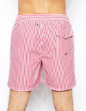 Stripe Pink Swim Shorts